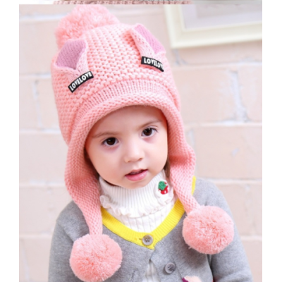 Children's Winter Hat With Neck Protection, Ear Protection And Pullover Hat For Boys And Girls, Knitted HoodBaby children's hat, Cute knit, Winter Warm Knitted Hat For Toddlers, Cute Comfortable Soft Hat For Baby Girls Hat circumference: 46-52cm Age: 2-5 years Fabric: Blended