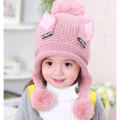 Children's Winter Hat With Neck Protection, Ear Protection And Pullover Hat For Boys And Girls, Knitted HoodBaby children's hat, Cute knit, Winter Warm Knitted Hat For Toddlers, Cute Comfortable Soft Hat For Baby Girls Hat circumference: 46-52cm Age: 2-5 years Fabric: Blended