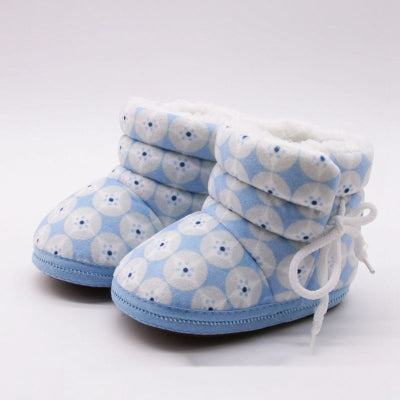 Cute Comfortable  Boys Boots, Soft Warm Plus Fleece Indoor Walking Boots, Autumn And Winter